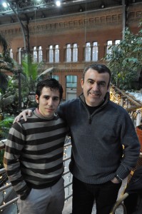 Lorenzo Silva y yo. Febrero,2010.